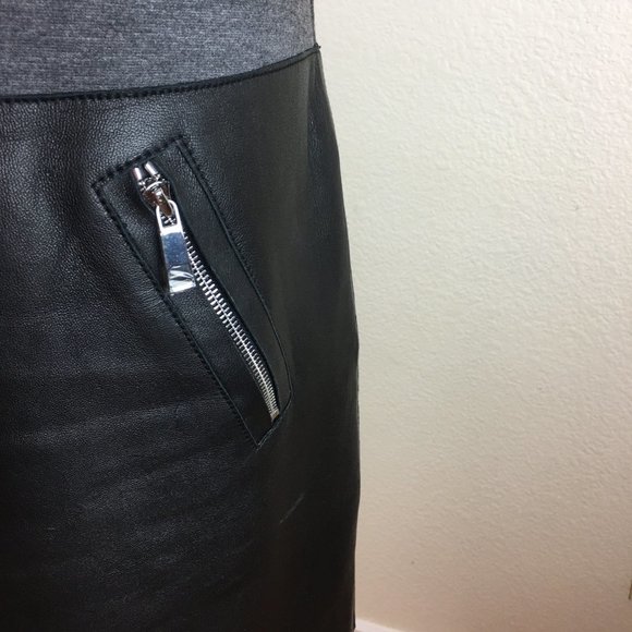 Per Se by Carlisle Leather Skirt Dress NWOT - Picture 6 of 8